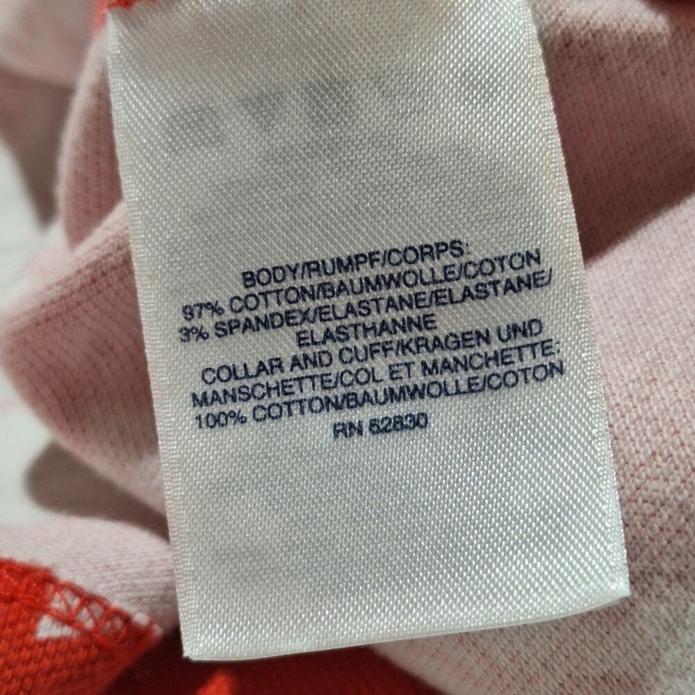 Lands' End Shirt Womens 3X Red White Tropical Floral Hawaiian Coconut Girl Beach - Picture 6 of 7